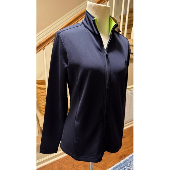 EP Pro Tour Tech Atlanta Braves Navy Blue Full Zip Golf Jacket Womens Small NWT - Picture 3 of 11